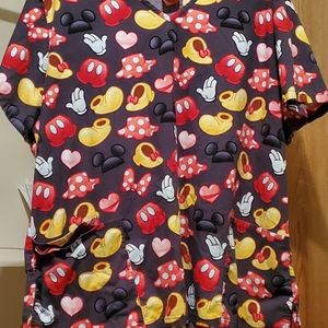 Plus size scrub top